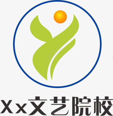 白酒logo标志圆形的艺术培训标志矢量图图标图标