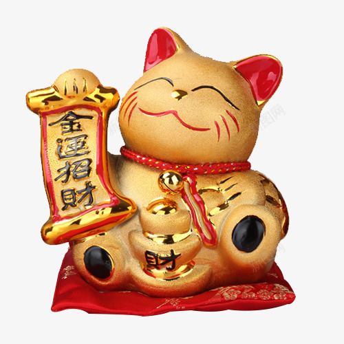 金运招财金色招财猫png免抠素材_88icon https://88icon.com 富贵 财富 财源广进 金色 金色招财猫 金运招财