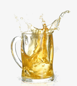 黄啤一杯啤酒玻璃杯素材