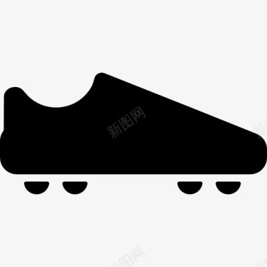 美国足球的黑鞋图标图标