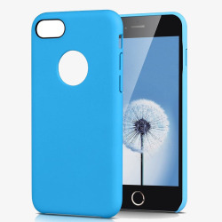 蓝色硅胶iphone7手机壳素材