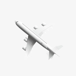 飞行中的客机白色飞行中的客机高清图片