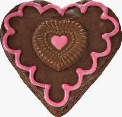 爱心形巧克力蛋糕素材