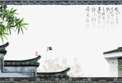 古代围墙中国风中华坊背景高清图片