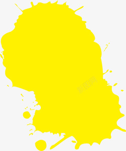 黄色油漆矢量图素材