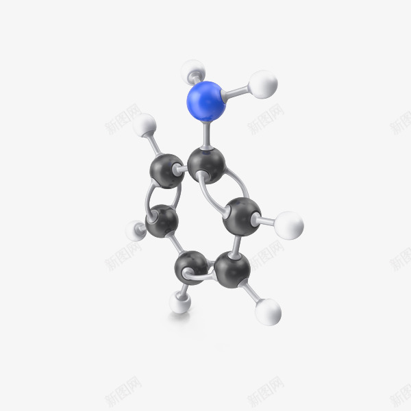 苯胺分子结构png免抠素材_88icon https://88icon.com 分子 生化医疗 生物化学 结构 苯胺