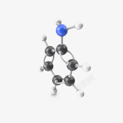 苯胺分子结构素材