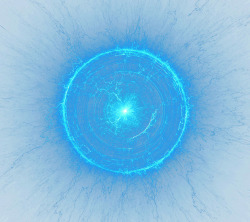 蓝色未来科技圆圈光效高清图片