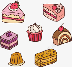 甜品店美味蛋糕海报素材