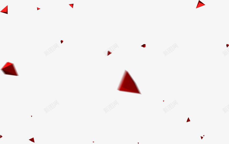 红色几何三角形漂浮png免抠素材_88icon https://88icon.com 三角形 促销 免抠PNG 几何 漂浮 红色