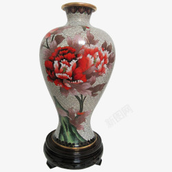景德大红花陶瓷艺术品素材