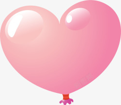 粉色浪漫爱情气球素材