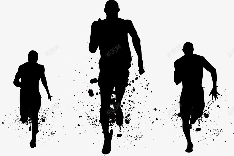 跑步的人剪影png免抠素材_88icon https://88icon.com 人物 健身 小黑人跑步 盘不 跑步影子 运动 运动员影子 逃跑小人