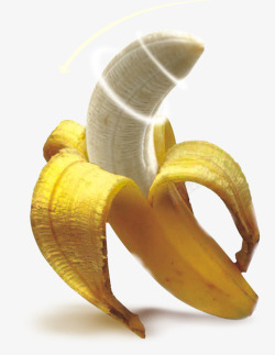拨开皮的香蕉素材