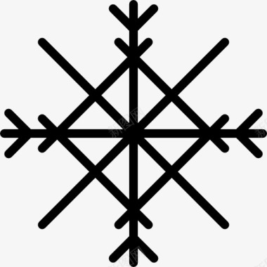 冬天的雪景Snowflake图标图标