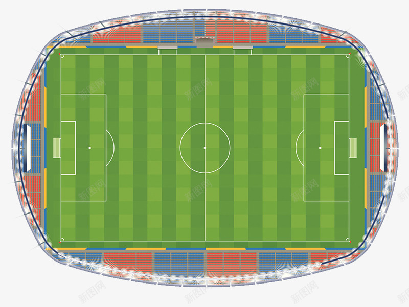 足球比赛场png免抠素材_88icon https://88icon.com 俯视 草地 草地俯视背景 足球场草坪 足球比赛