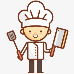 厨师插图卡通职业厨师高清图片