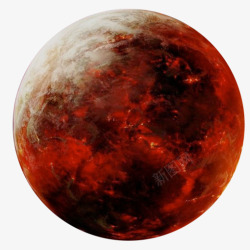 科幻星球素材火红星球高清图片