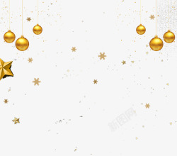 星星直播间礼物圣诞铃铛装饰摆件高清图片
