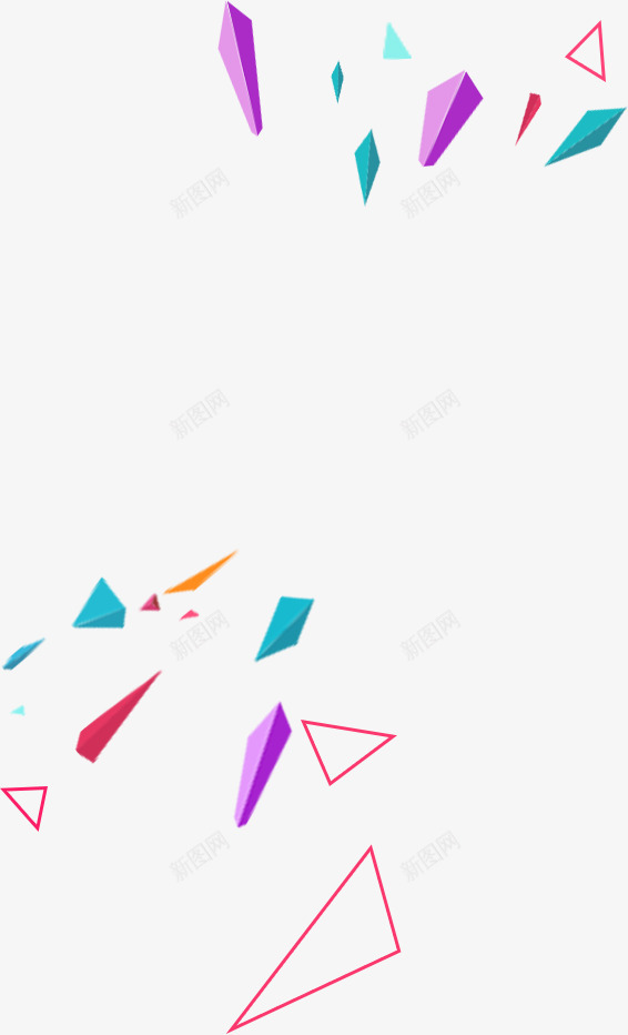 创意紫色蓝色的不规则形状png免抠素材_88icon https://88icon.com 不规则 创意 形状 紫色 蓝色