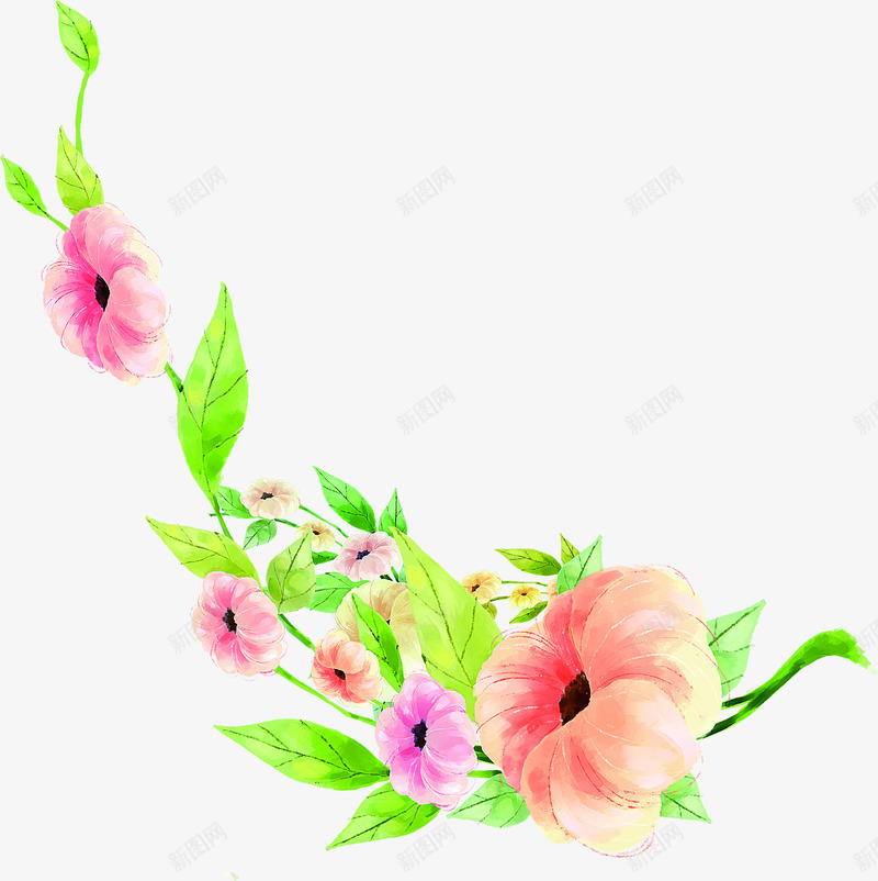 效果海报涂鸦植物花朵png免抠素材_88icon https://88icon.com 效果 植物 海报 涂鸦 花朵