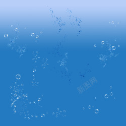 海底透明泡泡水泡水花泡泡高清图片