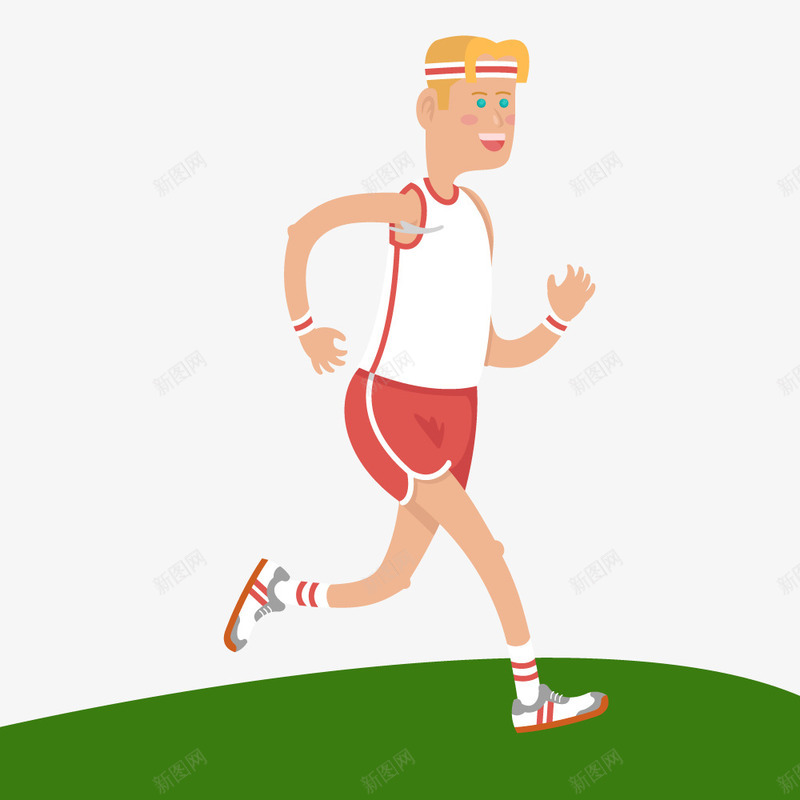 白色上衣男士卡通跑步人物矢量图ai免抠素材_88icon https://88icon.com 人物卡通 人物卡通跑步 人物运动卡通 卡通人物形象 白色上衣男士 跑 运动 矢量图
