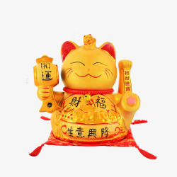 财富金色招财猫素材