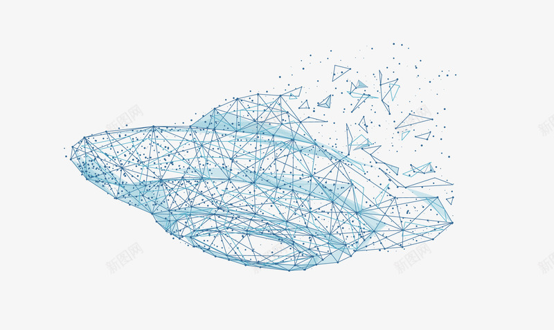 蓝色线条科技飞船矢量图eps免抠素材_88icon https://88icon.com 矢量飞船 科技飞船 线条飞船 蓝色飞船 飞船素材 矢量图