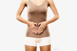女性医疗保护肠胃高清图片