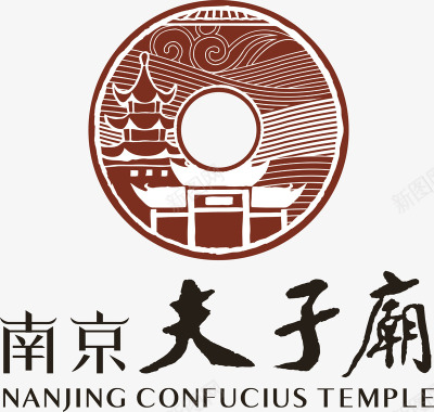 南京夫子庙logo矢量图图标图标