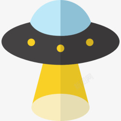 科幻小说UFO图标高清图片