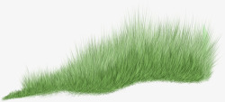 绿色卡通手绘草地素材