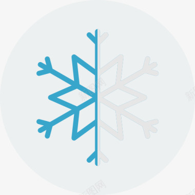 冬天指路牌Snowflake图标图标