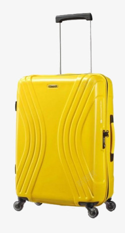 黄色美国旅行者行李箱品牌素材