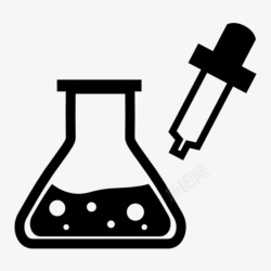 化学瓶卡通实验的烧杯的图标高清图片