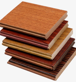 多色实木地板组合堆叠素材