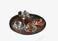 淡雅桂圆红枣茶素材