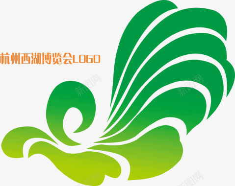 潮流底图杭州博览会logo矢量图图标图标