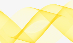 黄色大波浪科技条纹矢量图素材
