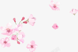 教师节粉色花朵贺卡素材