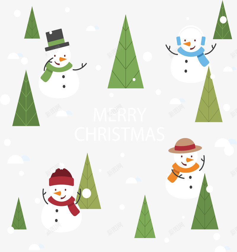 可爱冬天圣诞雪人矢量图ai免抠素材_88icon https://88icon.com 冬天 冬天雪人 圣诞节 圣诞雪人 矢量png 雪人 矢量图