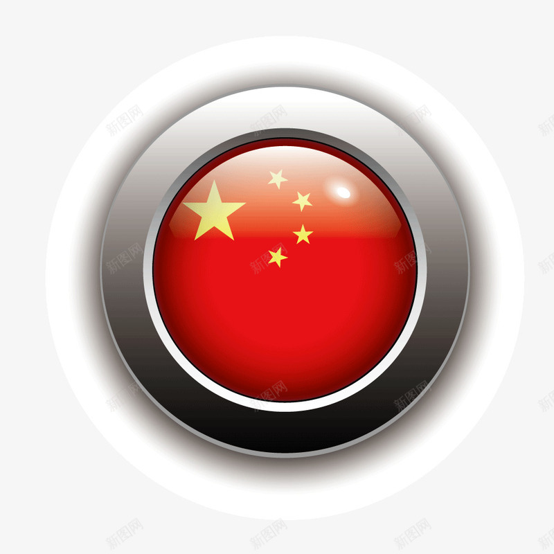 精致国旗勋章矢量图ai免抠素材_88icon https://88icon.com 勋章 国旗 精致 红色 矢量图