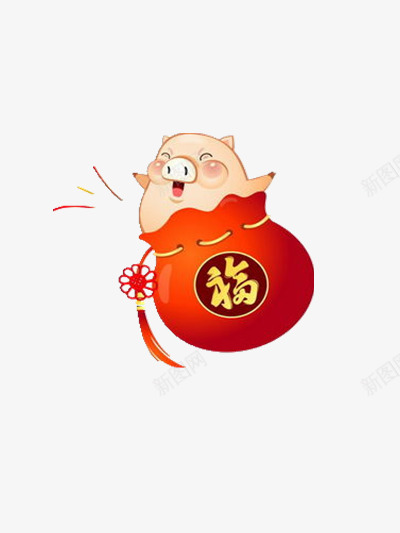 肥胖的猪png免抠素材_88icon https://88icon.com 喜庆 开心 福气