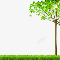 植树节绿色创意素材