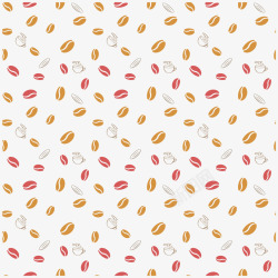 咖啡豆底纹矢量图素材