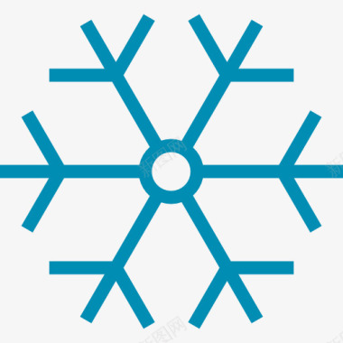 雪景冬天Snowflake图标图标