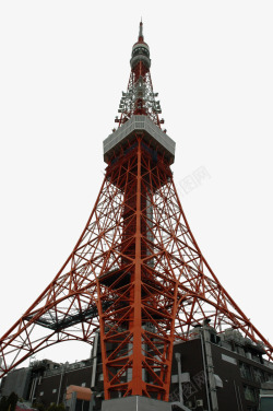 日本建筑物东京建筑铁塔高清图片