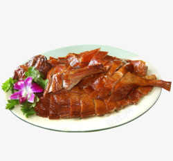 菜盘子烤鸭美食北京烤鸭高清图片