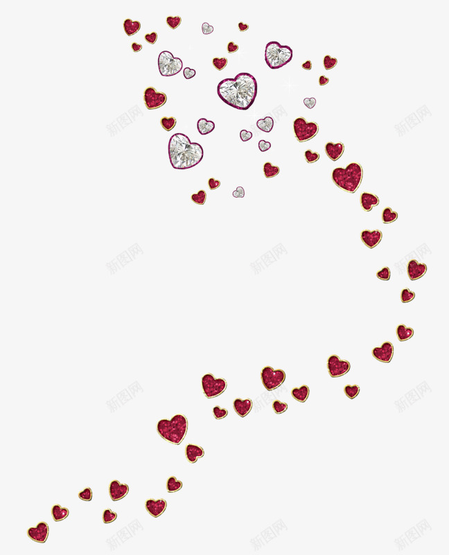 心型花边png免抠素材_88icon https://88icon.com 咖啡色 心型 放射 花边